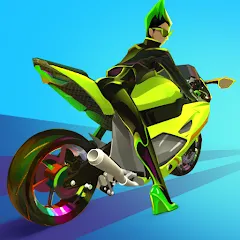 Взломанная Wild Wheels: Bike Racing (Уайлд Вилз)  [МОД Unlimited Money] - последняя версия apk на Андроид