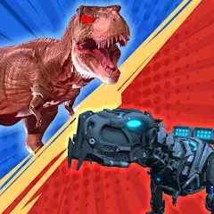 Скачать взлом Dinosaur Monster Fight Battle (Бамбам Монстр Против 100 Дверей)  [МОД Бесконечные деньги] - последняя версия apk на Андроид