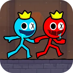 Взлом Red and Blue Stickman 2024 (Ред энд Блу Стикмен 2)  [МОД Меню] - последняя версия apk на Андроид