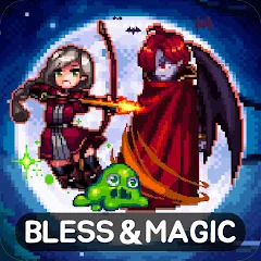 Скачать взломанную Bless & Magic: Idle RPG game  [МОД Бесконечные монеты] - последняя версия apk на Андроид