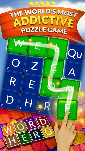 WordHero : word finding game (ВордХиро)  [МОД Unlimited Money] Screenshot 1