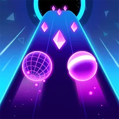 Взлом Rolling Twins: Music Ball Rush (Роллинг Твинс)  [МОД Unlocked] - полная версия apk на Андроид