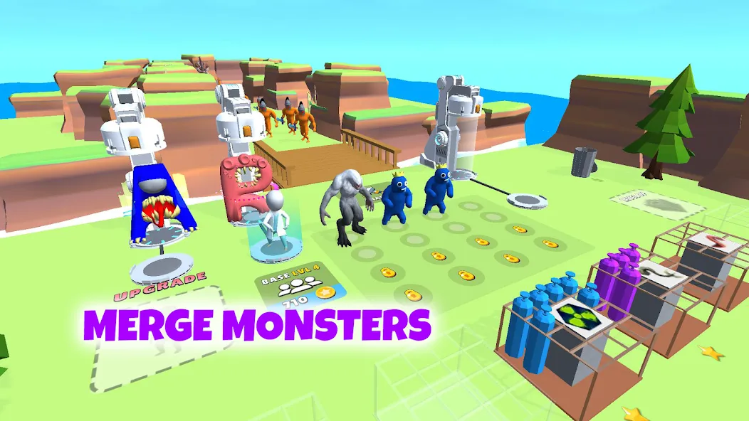 Grimace monster playground (Батл Плейграунд Монстерс)  [МОД Много монет] Screenshot 2