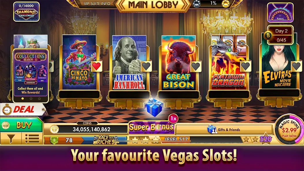 Black Diamond Casino Slots (СЛОТЫ)  [МОД Mega Pack] Screenshot 5