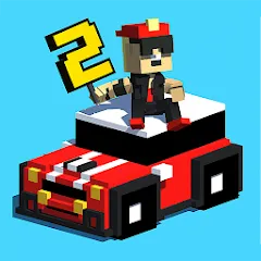 Скачать взломанную Smashy Road: Wanted 2 (Смэши Роуд)  [МОД Меню] - последняя версия apk на Андроид