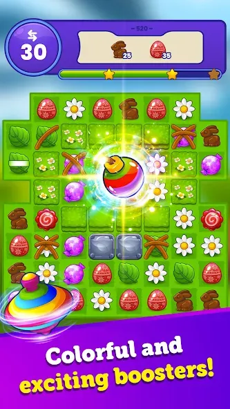 Easter Magic - Match 3 Game (Истер Мэджик)  [МОД Много монет] Screenshot 2