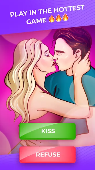 Kiss Me: Kissing Games 18+ (Кисс Ми)  [МОД Много монет] Screenshot 1