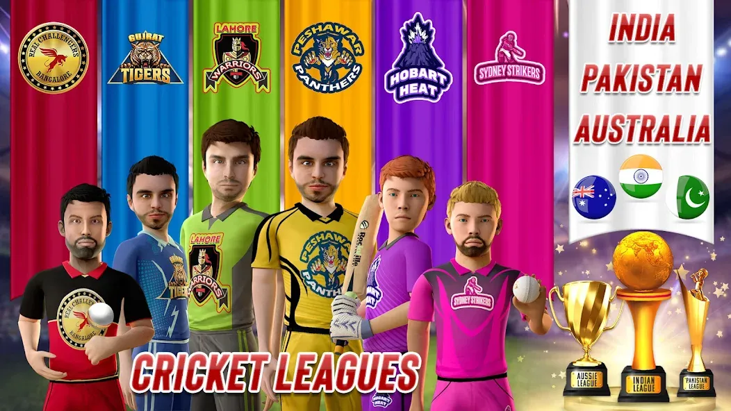 RVG Real World Cricket Game 3D (РВГ Реальная Мировая Крикетная Игра 3D)  [МОД Много денег] Screenshot 5