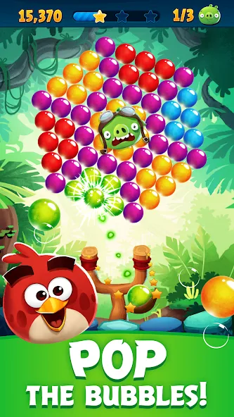 Angry Birds POP Bubble Shooter (Энгри Брдс ПОП Бабл Шутер)  [МОД Бесконечные деньги] Screenshot 1