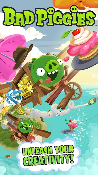 Bad Piggies (Бэд Пиггиз)  [МОД Unlimited Money] Screenshot 1