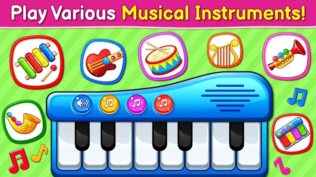 Baby Games: Piano & Baby Phone (Бейби Геймс)  [МОД Unlimited Money] Screenshot 2