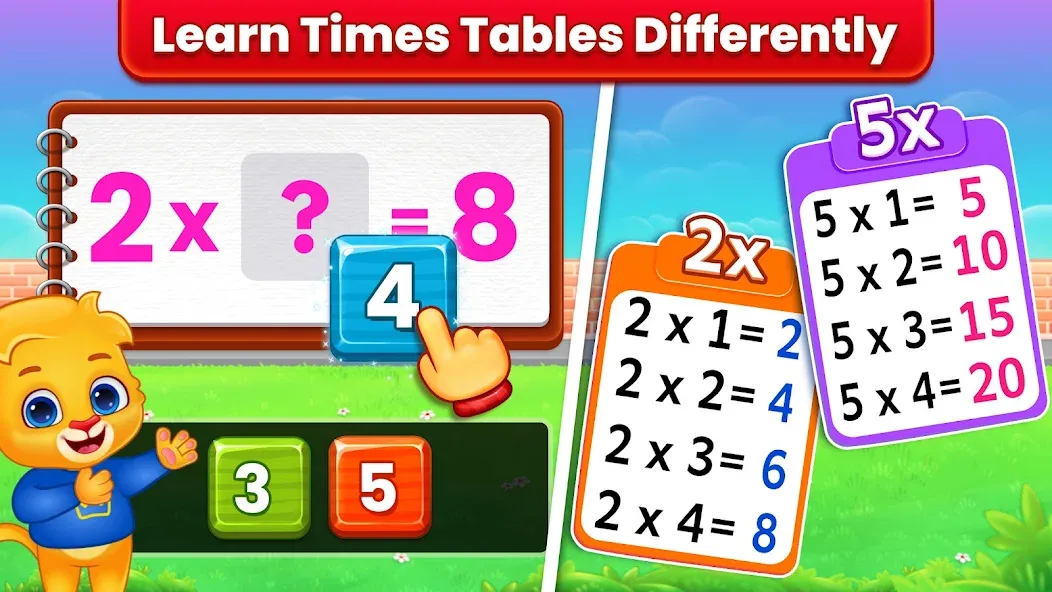 Kids Multiplication Math Games  [МОД Бесконечные монеты] Screenshot 2