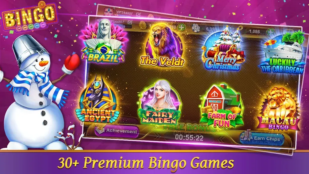 Bingo Happy HD - Bingo Games (Бинго Хэппи ХД)  [МОД Бесконечные монеты] Screenshot 1