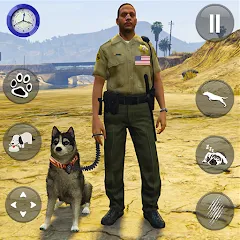 Взломанная Toby Police Dog Sim: Dogs Game  [МОД Все открыто] - полная версия apk на Андроид