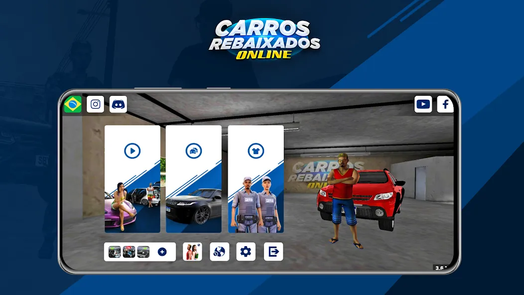 Carros Rebaixados Online (Каррос Ребайшадос Онлайн)  [МОД Меню] Screenshot 1