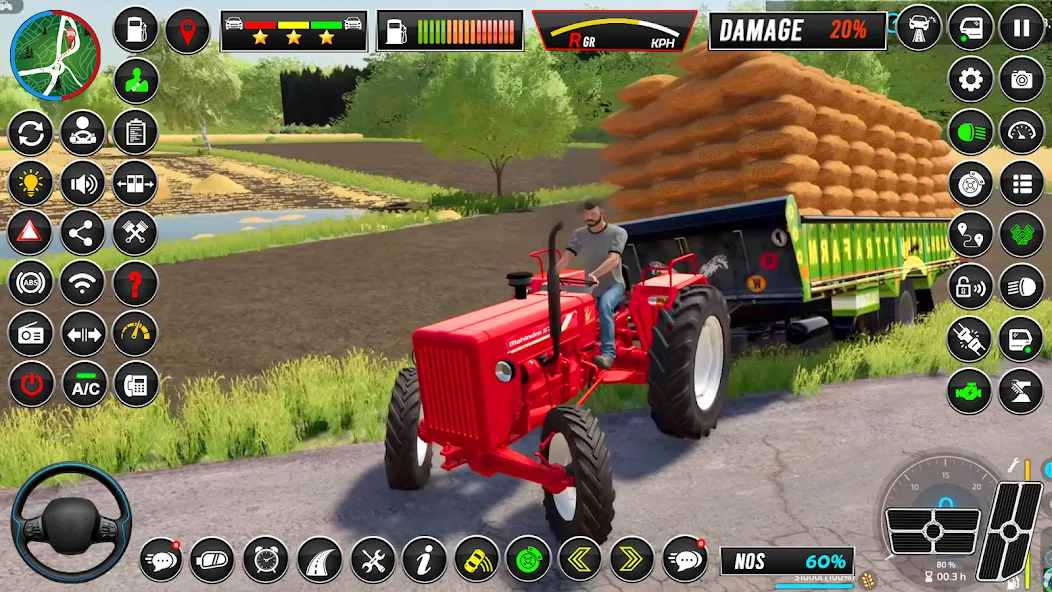 Indian Tractor Simulator Games  [МОД Много монет] Screenshot 1