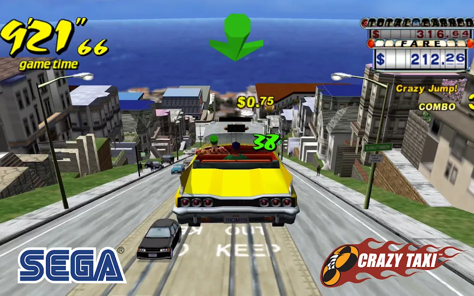 Crazy Taxi Classic (Крейзи Такси Классик)  [МОД Unlocked] Screenshot 4