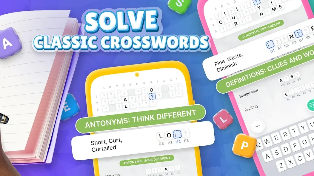 Acrostics－Cross Word Puzzles  [МОД Все открыто] Screenshot 2