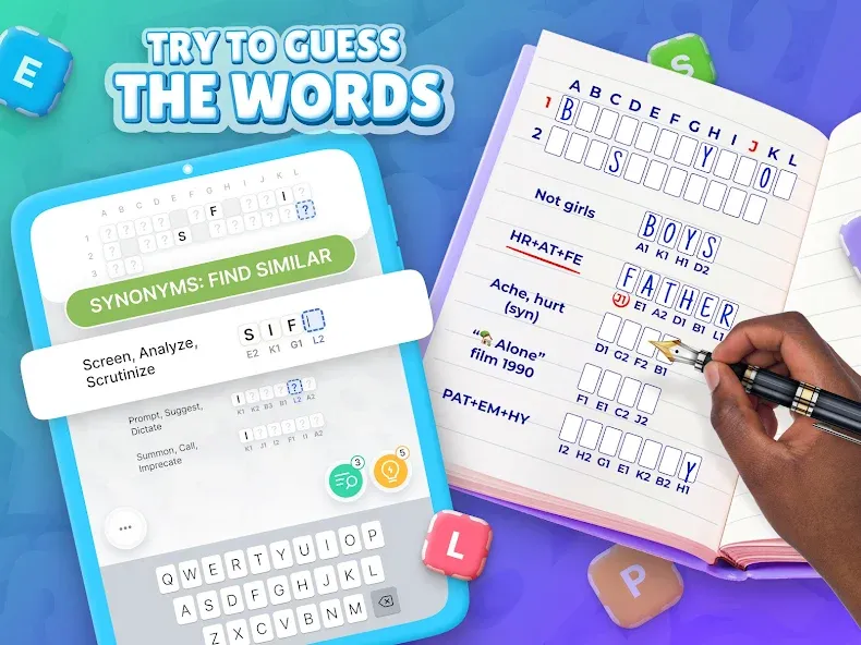 Acrostics－Cross Word Puzzles  [МОД Все открыто] Screenshot 4