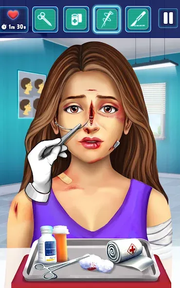 Surgery Simulator Doctor Game  [МОД Много денег] Screenshot 2