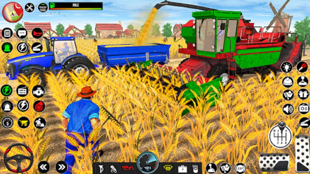 Indian Tractor Driving Game 3D (Фарминг Геймс)  [МОД Бесконечные деньги] Screenshot 4