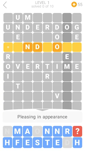 Word Tower Crosswords  [МОД Бесконечные монеты] Screenshot 3