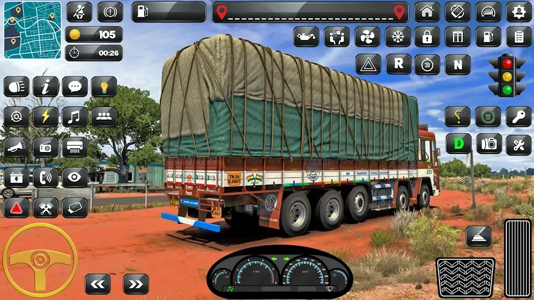 Indian Truck Driver Simulator  [МОД Много денег] Screenshot 2