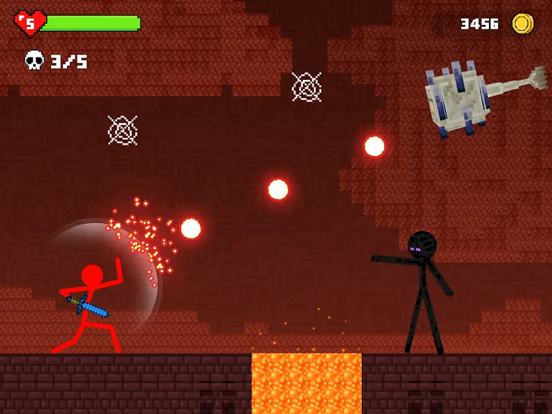 Stick-man Battle - Craft World  [МОД Все открыто] Screenshot 3