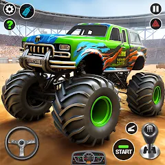 Взлом 4x4 Monster Truck Racing Games (Монстр Трак Гонки игры)  [МОД Много монет] - стабильная версия apk на Андроид