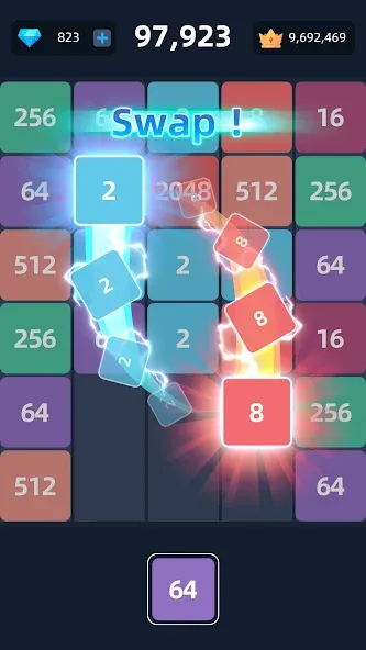 2048™ Merge Block Puzzle (Слияние блочных головоломок)  [МОД Menu] Screenshot 2