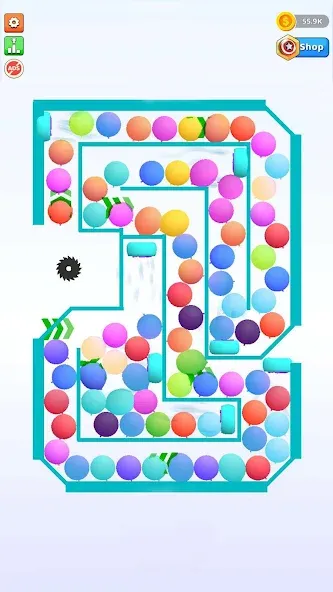 Bounce and pop - Puff Balloon  [МОД Меню] Screenshot 3