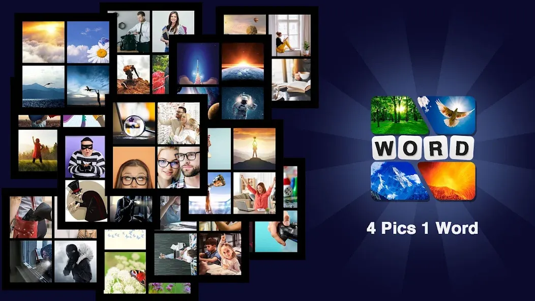 Puzzle: 4 pics 1 word offline  [МОД Unlimited Money] Screenshot 2