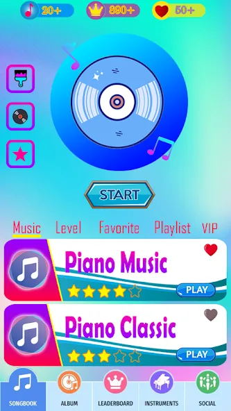 RaptorGamer Piano Tiles (РапторГеймер Пьяно Тайлс)  [МОД Бесконечные монеты] Screenshot 1