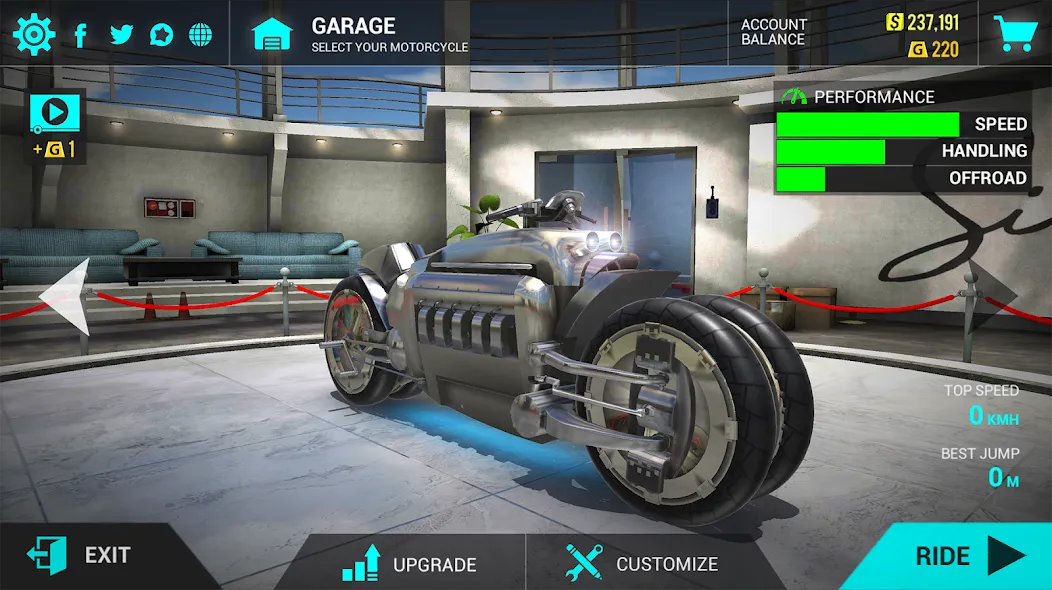 Ultimate Motorcycle Simulator (Ультимативный Мотоциклетный Симулятор)  [МОД Бесконечные монеты] Screenshot 2