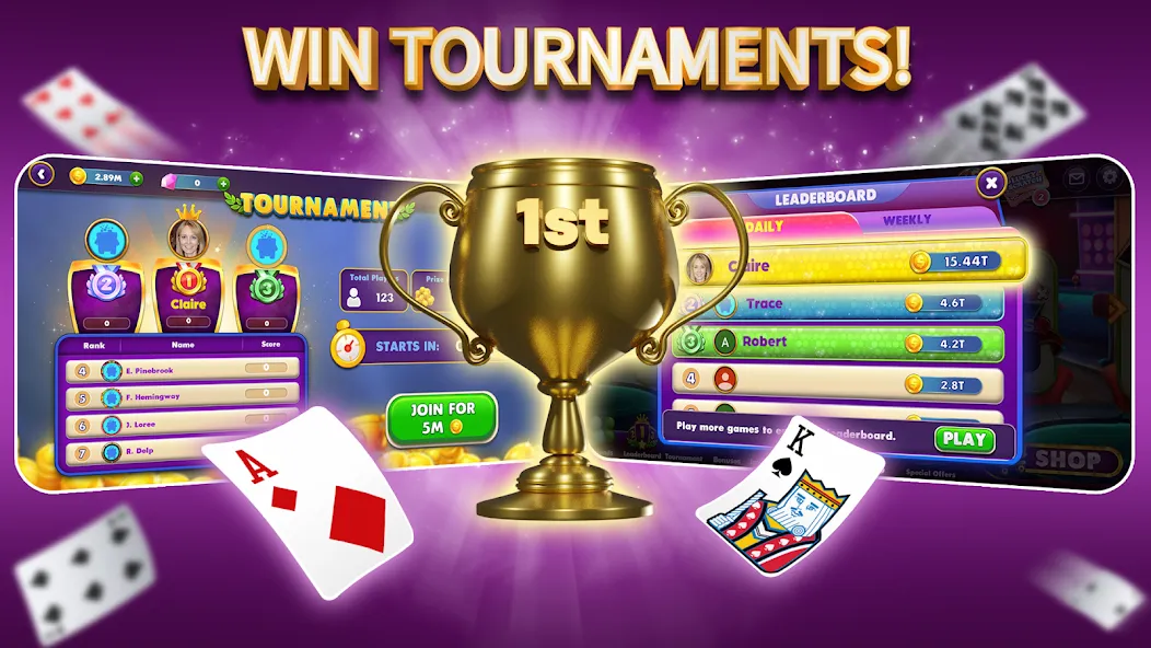 Gin Rummy Elite: Online Game (Джин Рамми)  [МОД Много монет] Screenshot 4