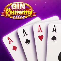 Скачать взломанную Gin Rummy Elite: Online Game (Джин Рамми)  [МОД Много монет] - последняя версия apk на Андроид