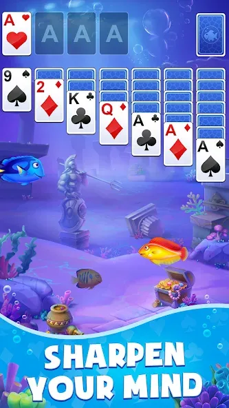 Solitaire: Fish Master (Солитер)  [МОД Все открыто] Screenshot 2