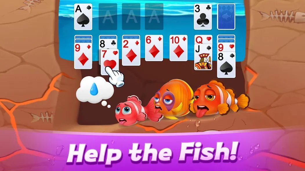 Solitaire 3D Fish  [МОД Меню] Screenshot 1