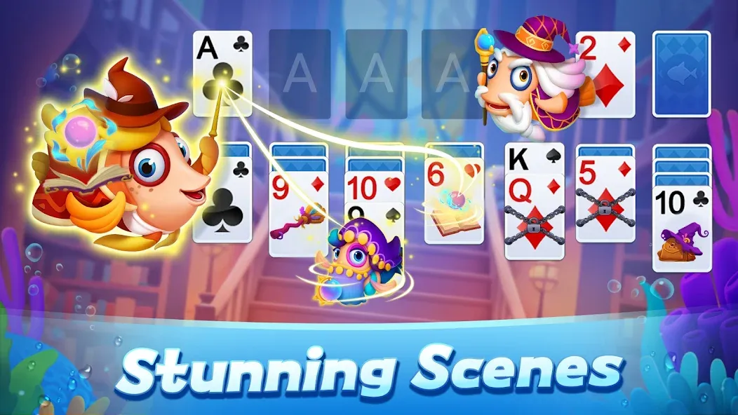 Solitaire 3D Fish  [МОД Меню] Screenshot 3