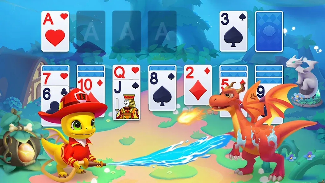 Solitaire Dragons  [МОД Меню] Screenshot 2