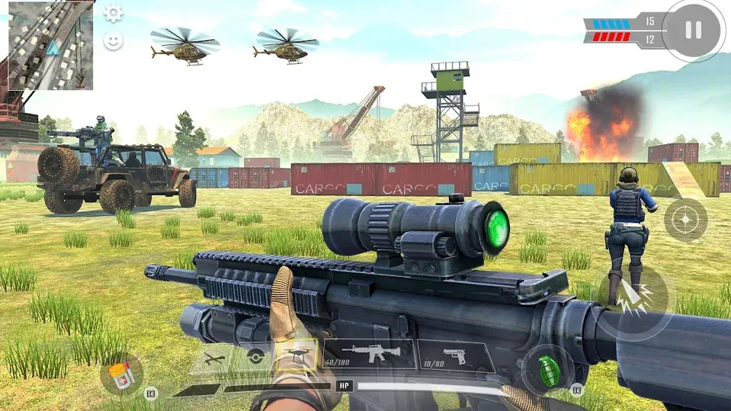 Commando War Army Game Offline  [МОД Много денег] Screenshot 4