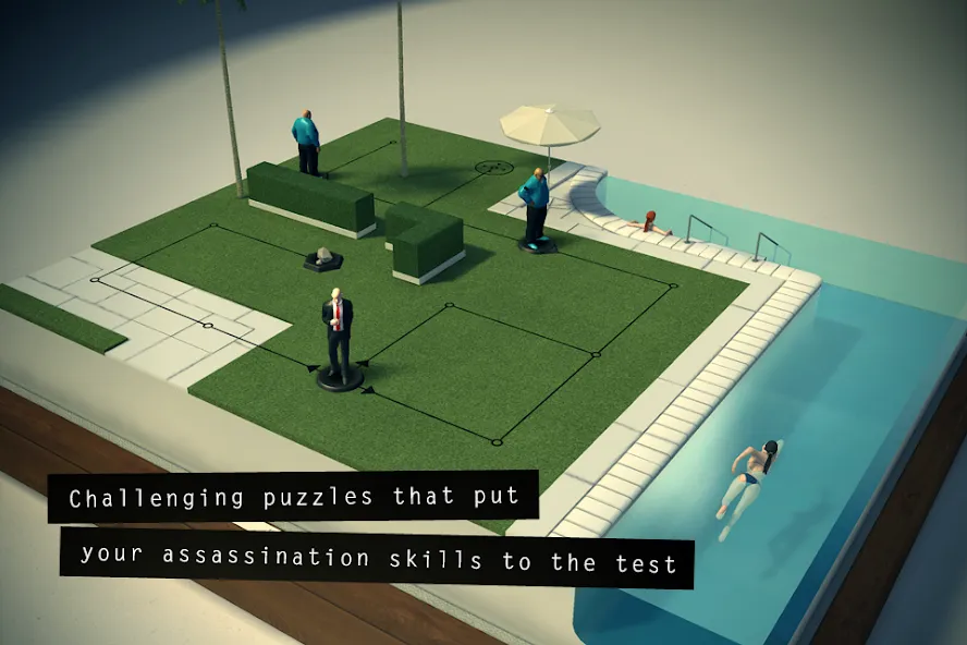 Hitman GO (Хитман ГО)  [МОД Menu] Screenshot 2