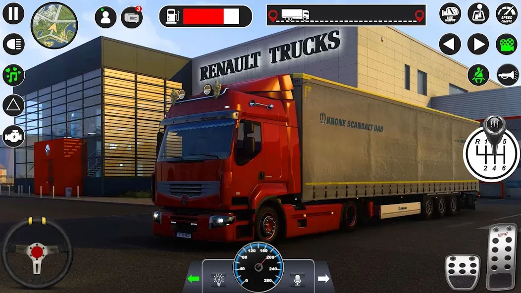 Euro Cargo Truck Simulator 3D  [МОД Меню] Screenshot 3