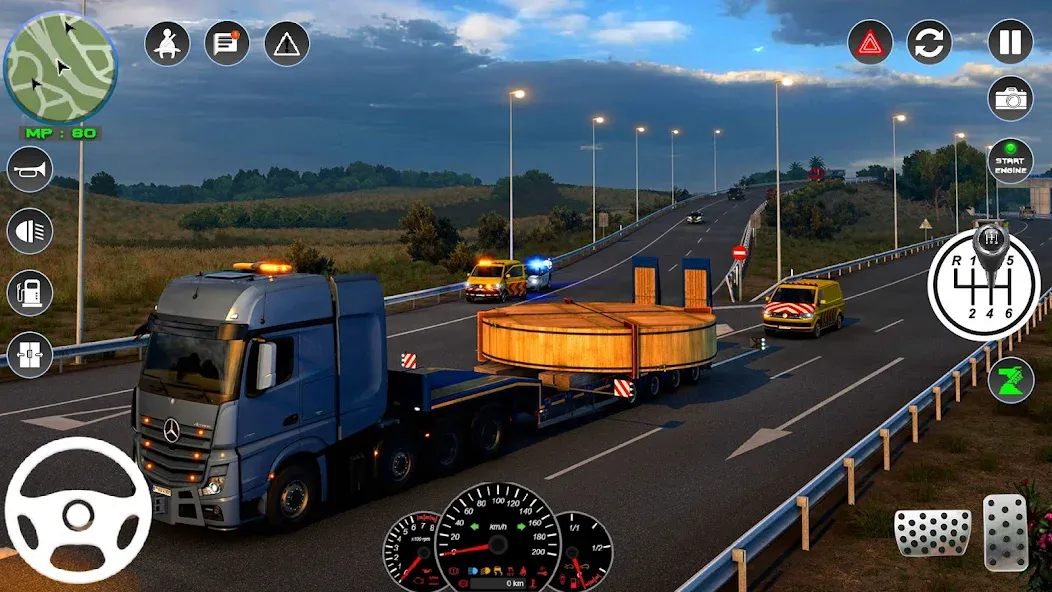 Euro Cargo Truck Simulator 3D  [МОД Меню] Screenshot 4