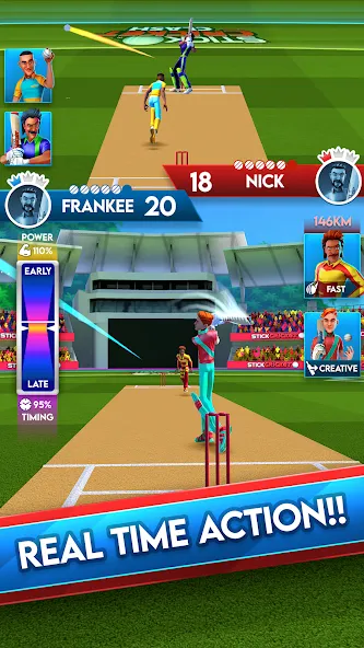 Stick Cricket Clash (тик Крикет Клаш)  [МОД Меню] Screenshot 1