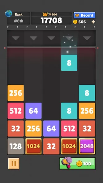 Drop The Number® : Merge Game (Дроп зе Намбер)  [МОД Бесконечные деньги] Screenshot 1