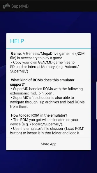 SuperMD (All in One Emulator) (уперМД)  [МОД Mega Pack] Screenshot 2