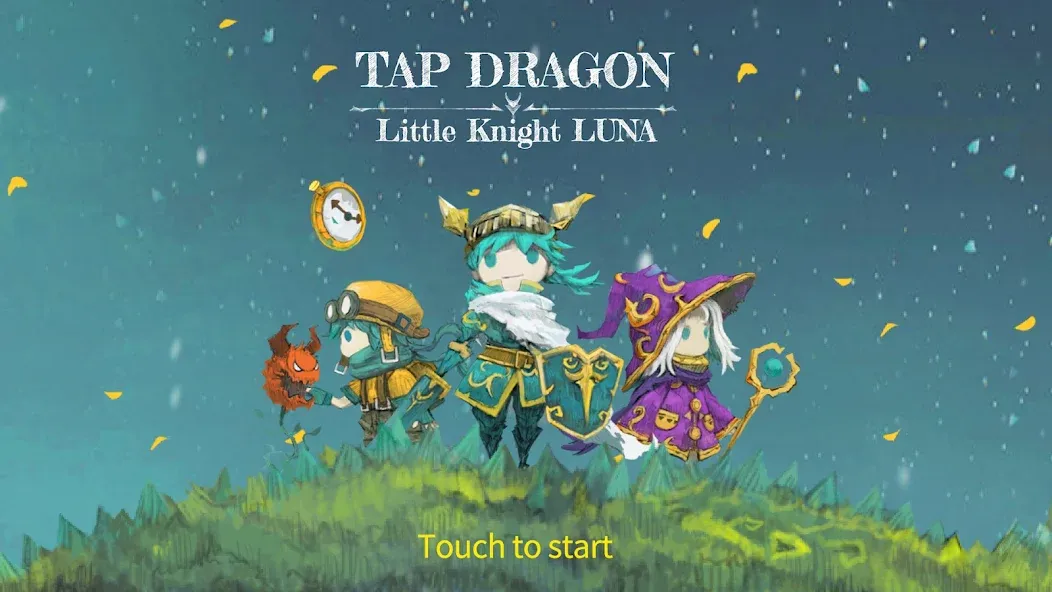 Tap Dragon: Little Knight Luna (Тап Драгон)  [МОД Много монет] Screenshot 1