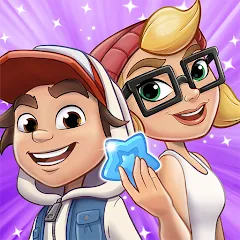 Взломанная Subway Surfers Match (Сабвей Серферс Матч)  [МОД Все открыто] - последняя версия apk на Андроид