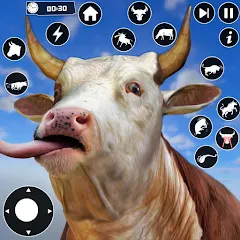 Скачать взлом Scary Cow Simulator Rampage (Скари)  [МОД Меню] - последняя версия apk на Андроид